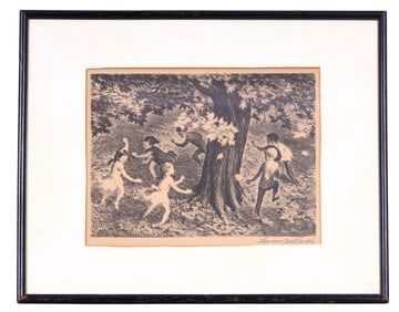Lawrence Beall Smith (1909-95) Litho "Frolic"