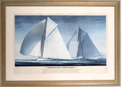 John Mecray "The Race of the Century" Signed Print