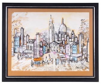 Charles Cobelle (1902-1994) Original Watercolor