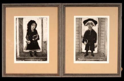 Kiehl & Xtian Newswanger Amish Etchings