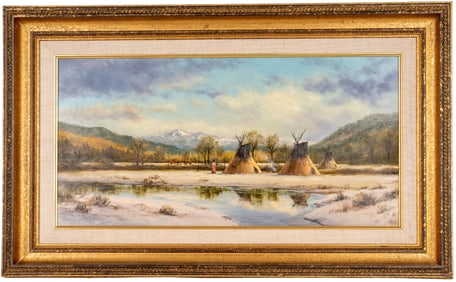 Charles Waldman (AM b. 1949) O/C "End of Winter"