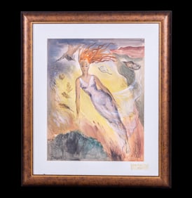 Watercolor In The Style Of / After Marc Chagall