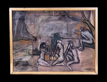 Itamar Siani Watercolor w/ Nude Figures