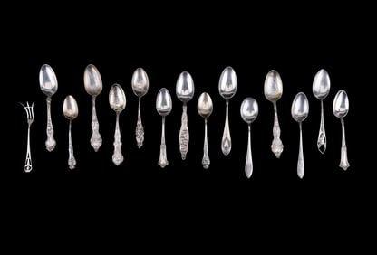 Sterling Silver Collector Spoons (14)