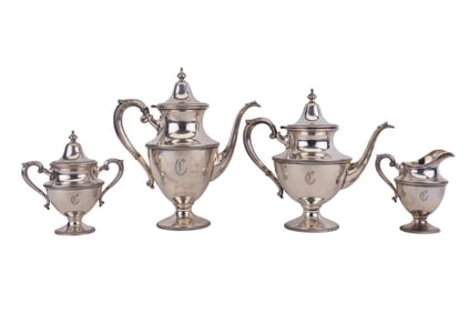 Aricraft Sterling Silver Coffee & Tea Set