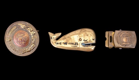 Early & Unusual Brass Belt Buckles (3 Pc.)