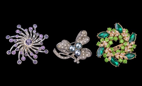 Vintage Swarovski and other Brooches