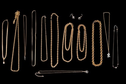 Designer Gold Tone Necklaces