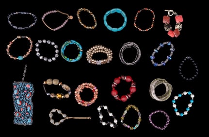 Natural Stone and Other Beaded Bracelets