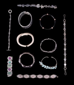 Vintage Cuff and Toggle Bracelets