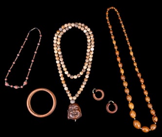 Carved Wood Jewelry