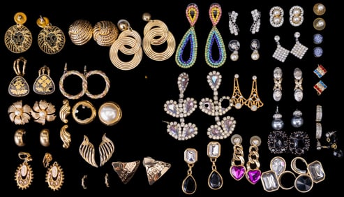 Designer and Rhinestone Earrings