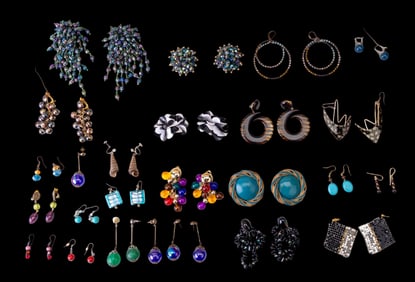Funky and Chunky Costume Earrings
