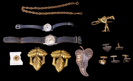 Vintage Designer Wrist Watches and Shoe Clips