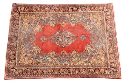 Antique Mahal Hand-Made Carpet ~14' L