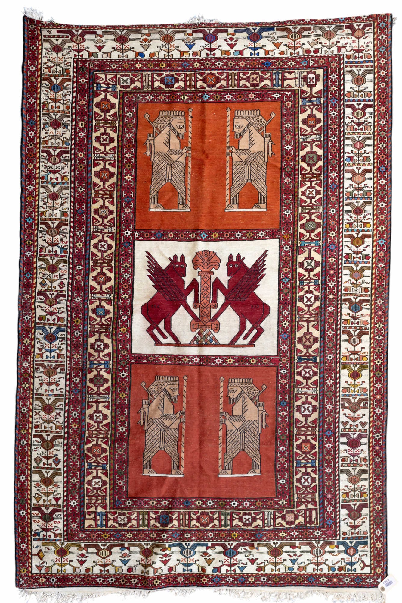 Hand-made Egyptian Motif Carpet (1 of 11)
