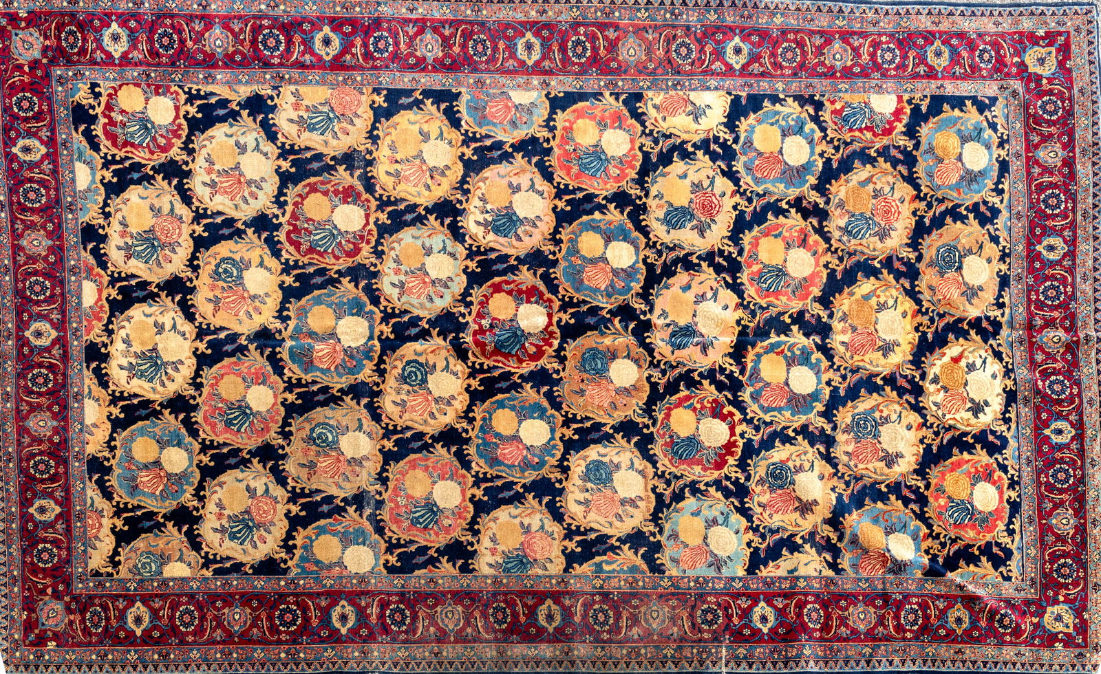 Gol Farang Tabriz Antique Carpet (1 of 15)