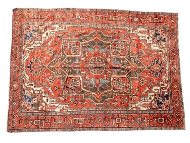 19C Serapi Antique Carpet >13.5'L