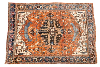 19C Serapi Antique Carpet