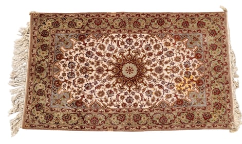 Fine Woven Persian Silk Carpet