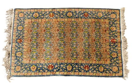 Signed Turkish Silk Hereke Rug