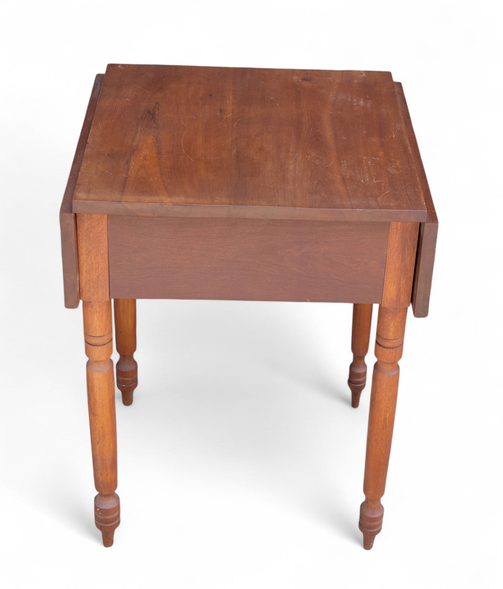 Antique Sheraton 2-Drawer Cherry Work Table (1 of 10)