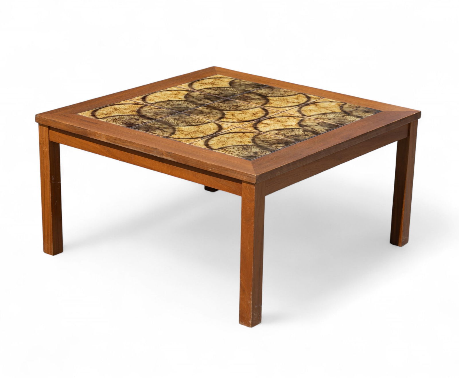 Danish Modern Teak Tile Table (1 of 7)