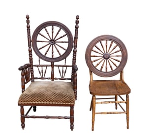 Sewing Influenced His & Her's Chairs