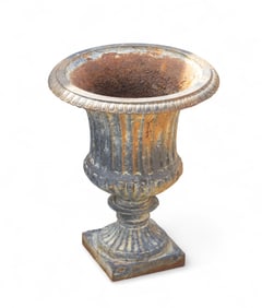 19C Cast Iron Urn ~18.5" H
