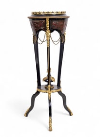 French Pedestal Stand w/ Ram Head Mounts