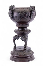 Floor-Standing Japanese Bronze Censer