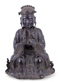 16th/17th C Chinese Ming Dynasty Bronze Figure