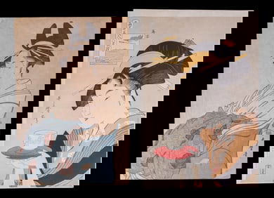 Japanese Woodblock Prints Attr. Utamaro (2)