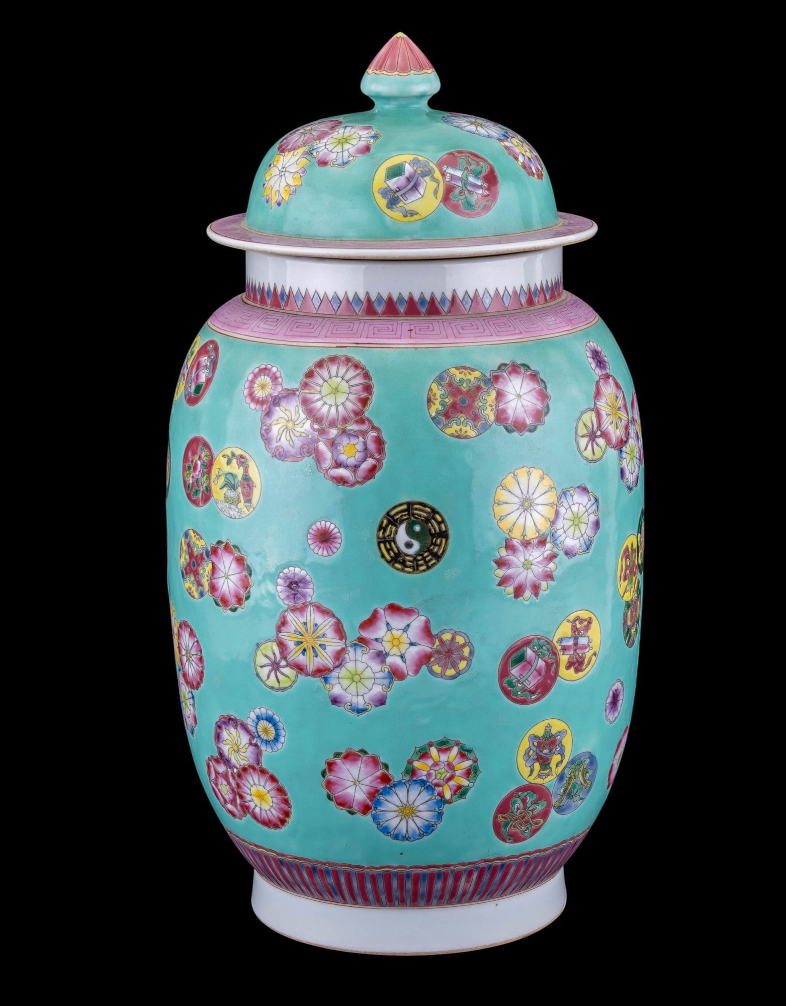 Chinese Turquoise Ground Ginger Jar (1 of 12)