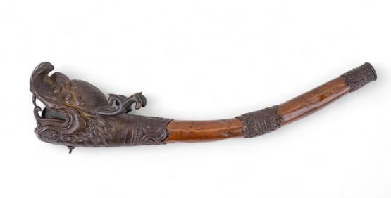 Antique Carved Chinese Horn