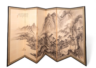 Antique Japanese Room Divider