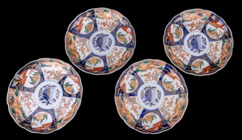 Japanese Imari Shallow Bowls/Plates (4)