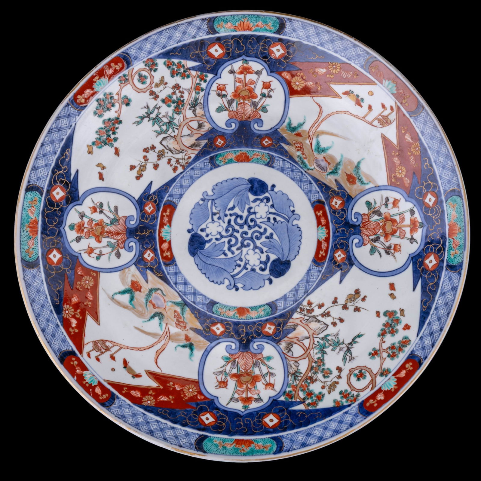 Large Japanese Old Imari Charger (1 of 9)