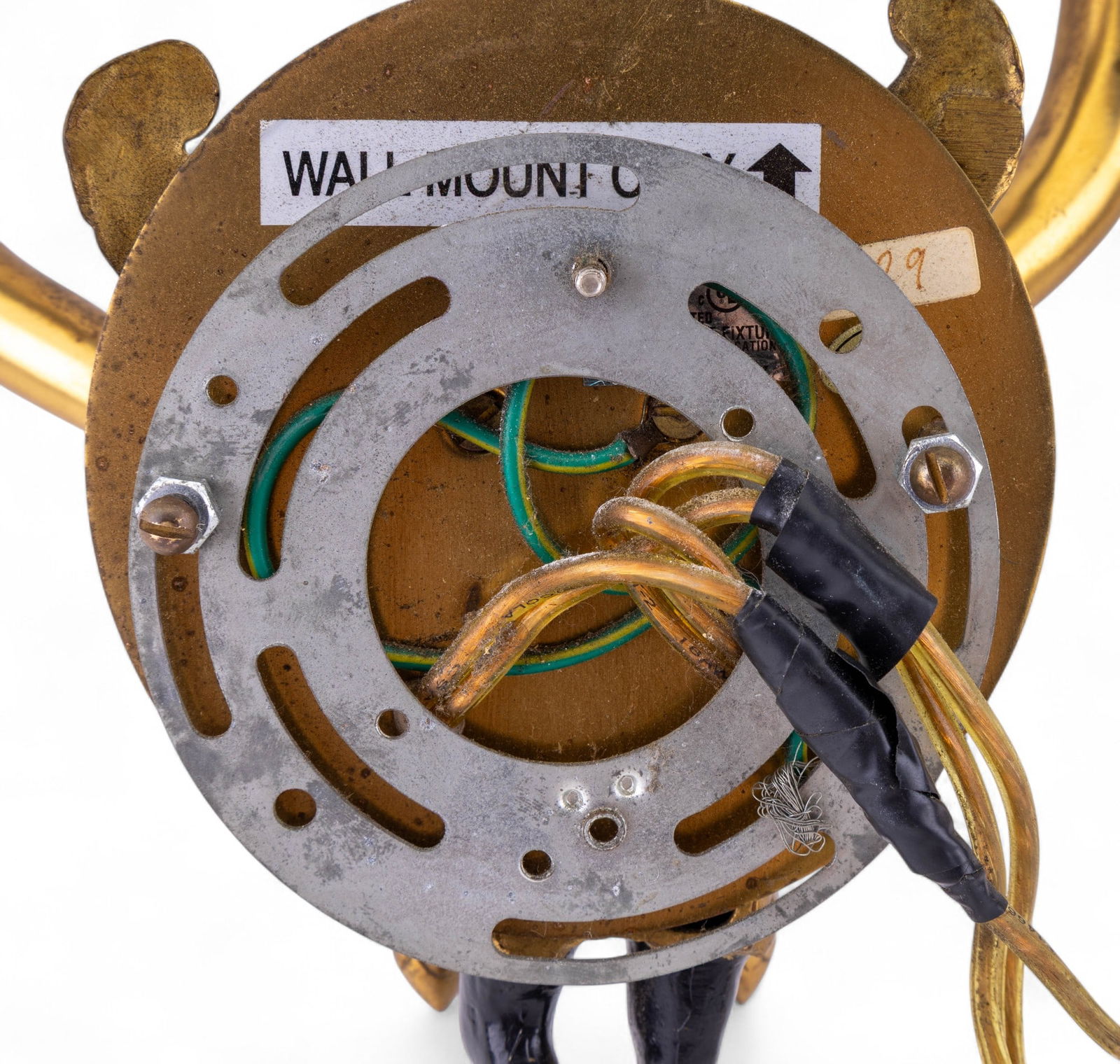 Ormolu Bronze Cherub Wall Sconces (2 Pc) (1 of 11)