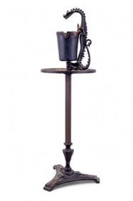 Cast Iron Standing Ashtray Dragon