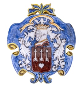 Hand-Painted Ceramic Wall Plaque