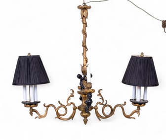 Napoleonic Style Bronze Chandelier