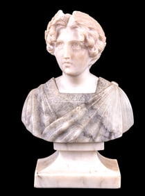Marble Bust of Young Woman
