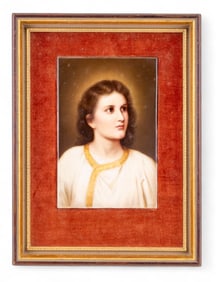 Hand-Painted Porcelain Plaque