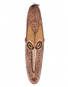 Papa New Guinea Carved Wooden Tribal Mask