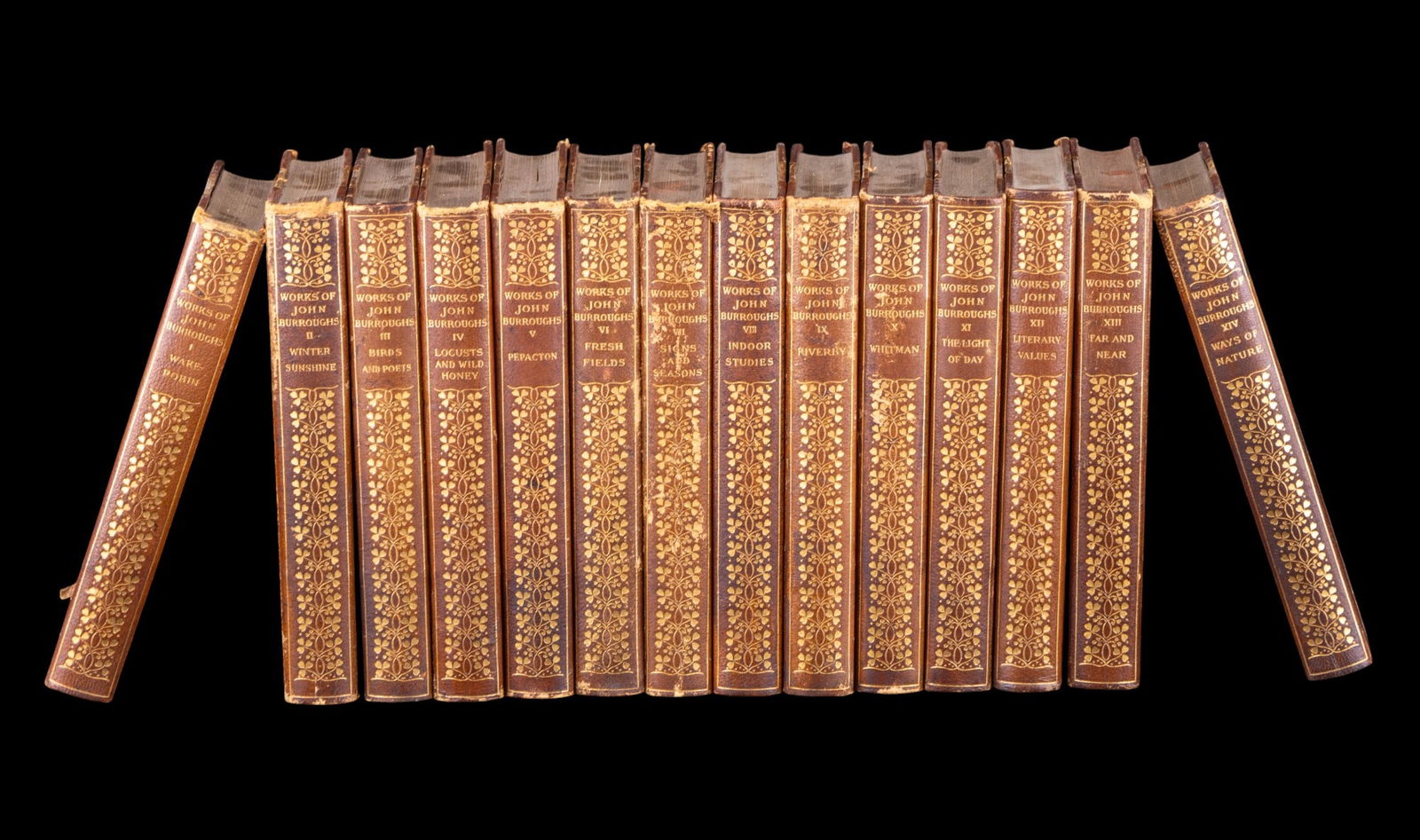 14 Volumes Antique Books Works of John Burroughs (1 of 10)