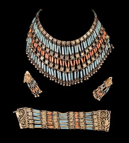 Etruscan Style Vintage Jewelry Trio