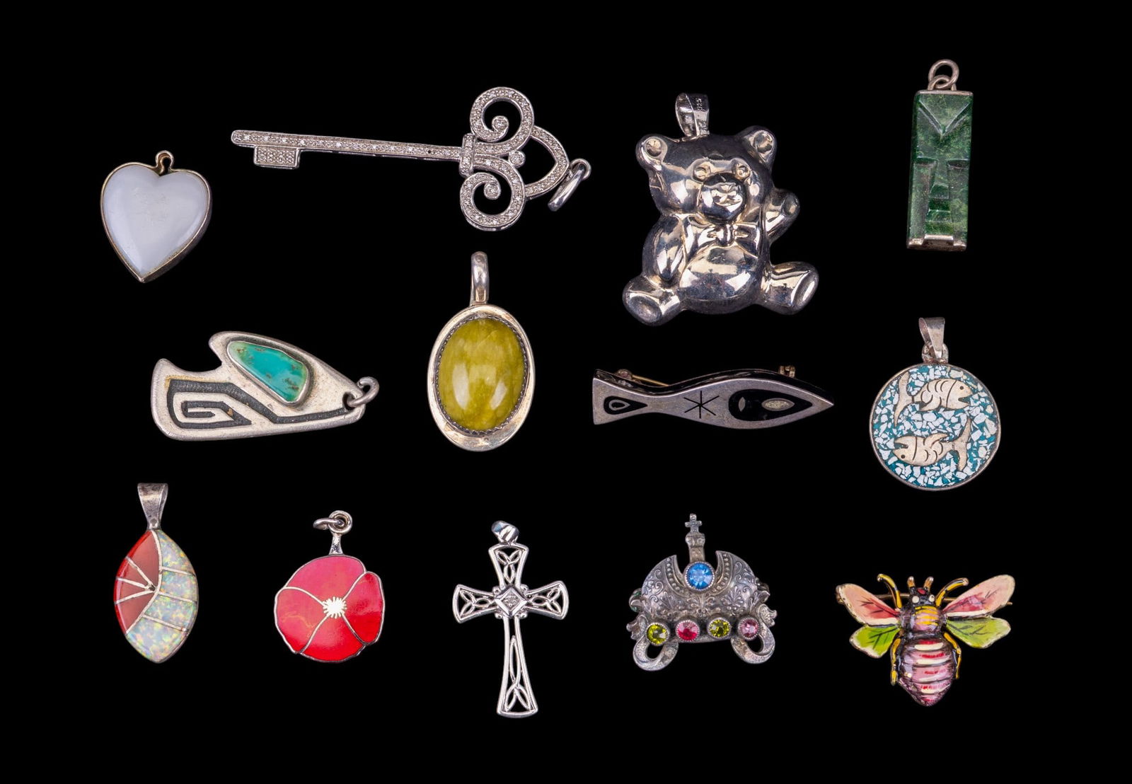 Sterling Silver Pendants and Brooches (1 of 11)