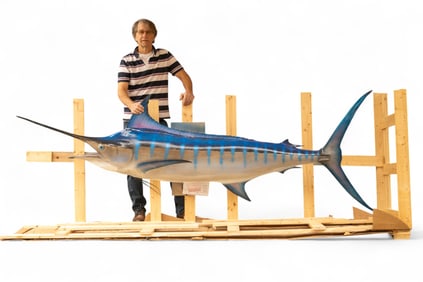 Trophy Blue Marlin Replica Wall Mount ~10' L