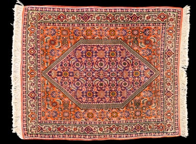Persian Bidjar Wool Rug / Mat